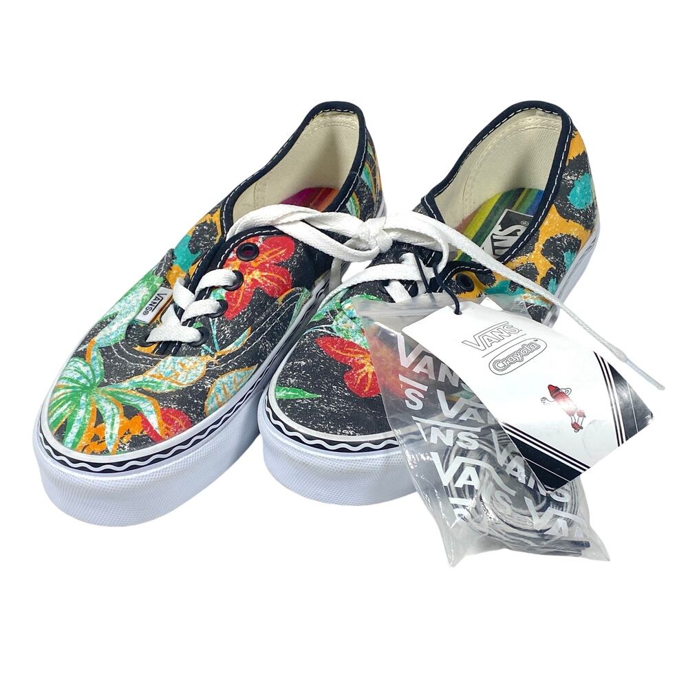 Vans Off The Wall x Crayola Low Top Skate Shoes Men 3.5 Womens 5 Colorful NWOB - Picture 1 of 10